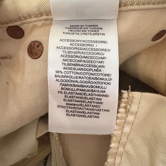 Polo Ralph Lauren the Tompkins Skinny Crop Jeans Tan Tie Dye Bohemian‎ Size 28 - Picture 7 of 7